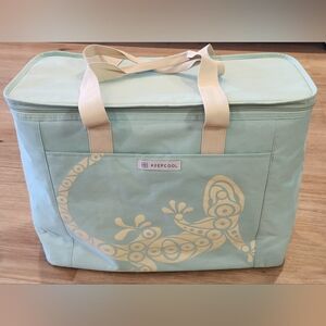 Keep Cool X-Large Tribal Lizard Light Blue Cooler Bag